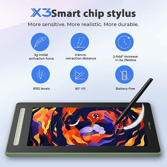 XPPen Artist 16 (2nd Gen)-Green | DGtizers